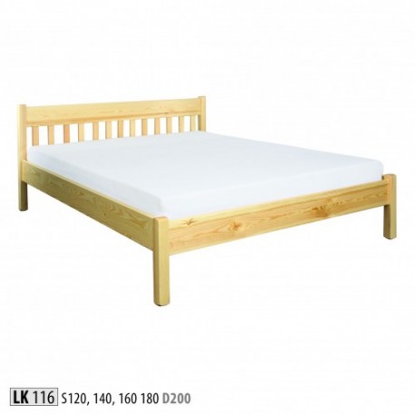 Manželská posteľ z masívu LK116