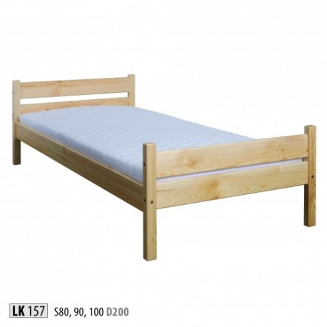 Masívna jednolôžková posteľ LK157