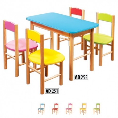Drevená detská stolička AD251