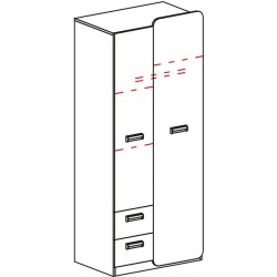Skriňa 2D LORENTO L1
