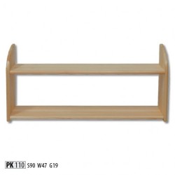 Praktická drevená dvojpolička PK110