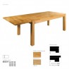 Rozkladací stôl z dubového dreva ST302 s hrúbkou platne 4 cm