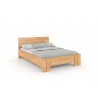 Dlhá a vysoká posteľ z bukového dreva ARHUS prírodné morenie