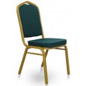 Stohovateľná zelená stolička