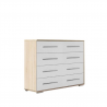 Komoda FRIDA 4S dub sonoma/biela