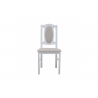 Čalúnená stolička - morenie biele, látka Olimp 21820