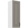 	Horná 1-dverová skrinka s výškou 90 cm STILO clay grey/biela