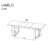 Rozkladací jedálenský stôl LAMELO LA 14