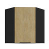  Horná skrinka Cremona 60x60 GN-72 1F (45°) - čierna