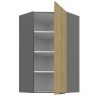  Horná skrinka Cremona 60x60 GN-108 1F (45°) - sivá
