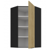  Horná skrinka Cremona 60x60 GN-108 1F (45°) - čierna
