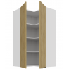  Horná rohová skrinka Cremona 60x60 GN-108 2F (90°) - biela