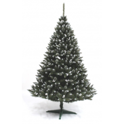 Umelý vianočný stromček smrek horský s bielou jarabinou