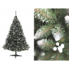 Umelý vianočný stromček smrek horský s bielou jarabinou