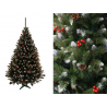 Umelý vianočný stromček smrek horský s červenou jarabinou