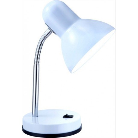 Jednoduchá biela lampa z plastu