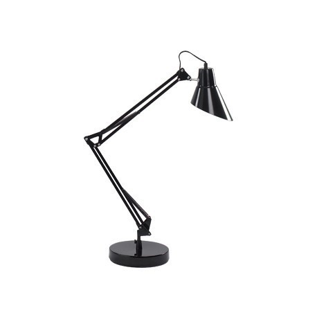 Čierna kancelárska stolová lampa 