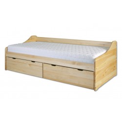Posteľ z masívu s úložným priestorom LK130